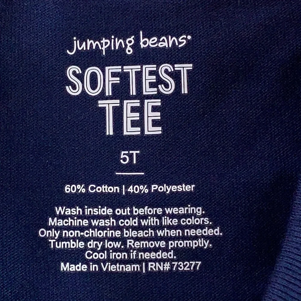 Old Navy Jumping Beans Toddler 5T Multi Color Space Solid 3pk T-Shirt Bundle NWT